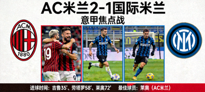 AC米兰2-1国际米兰战报图片